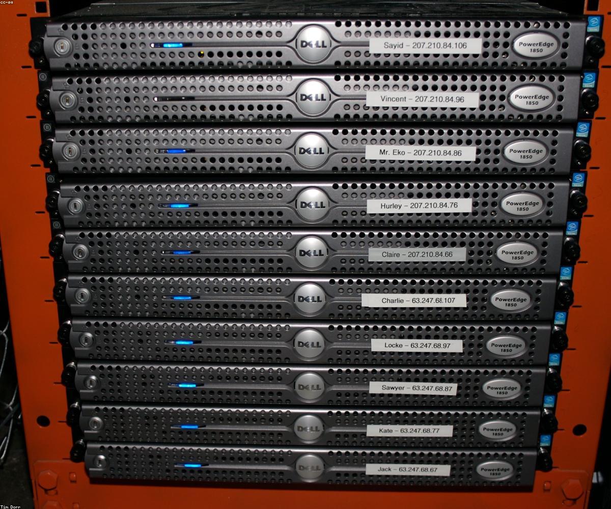 Infrastructură de rețea — rack de echipamente